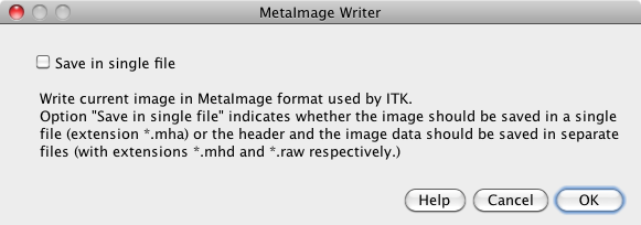 imagej metaimage writer options